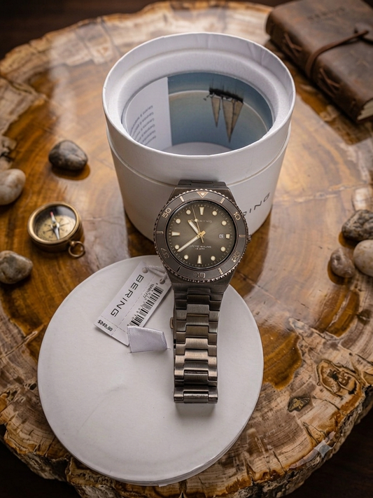 Bering Arctic Sailing Polished/Brushed Grey Men's Watch (Model: 18940-777) new (open box)