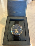 Bulova Aerojet Stainless Steel Blue Dial Men's Automatic Watch, 38mm