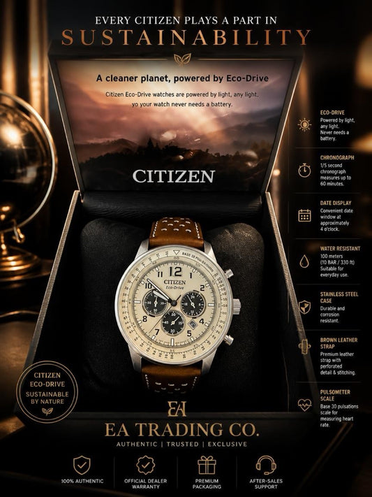 Citizen Men's Chronograph Eco-Drive Stainless Steel Watch CA4500-08X