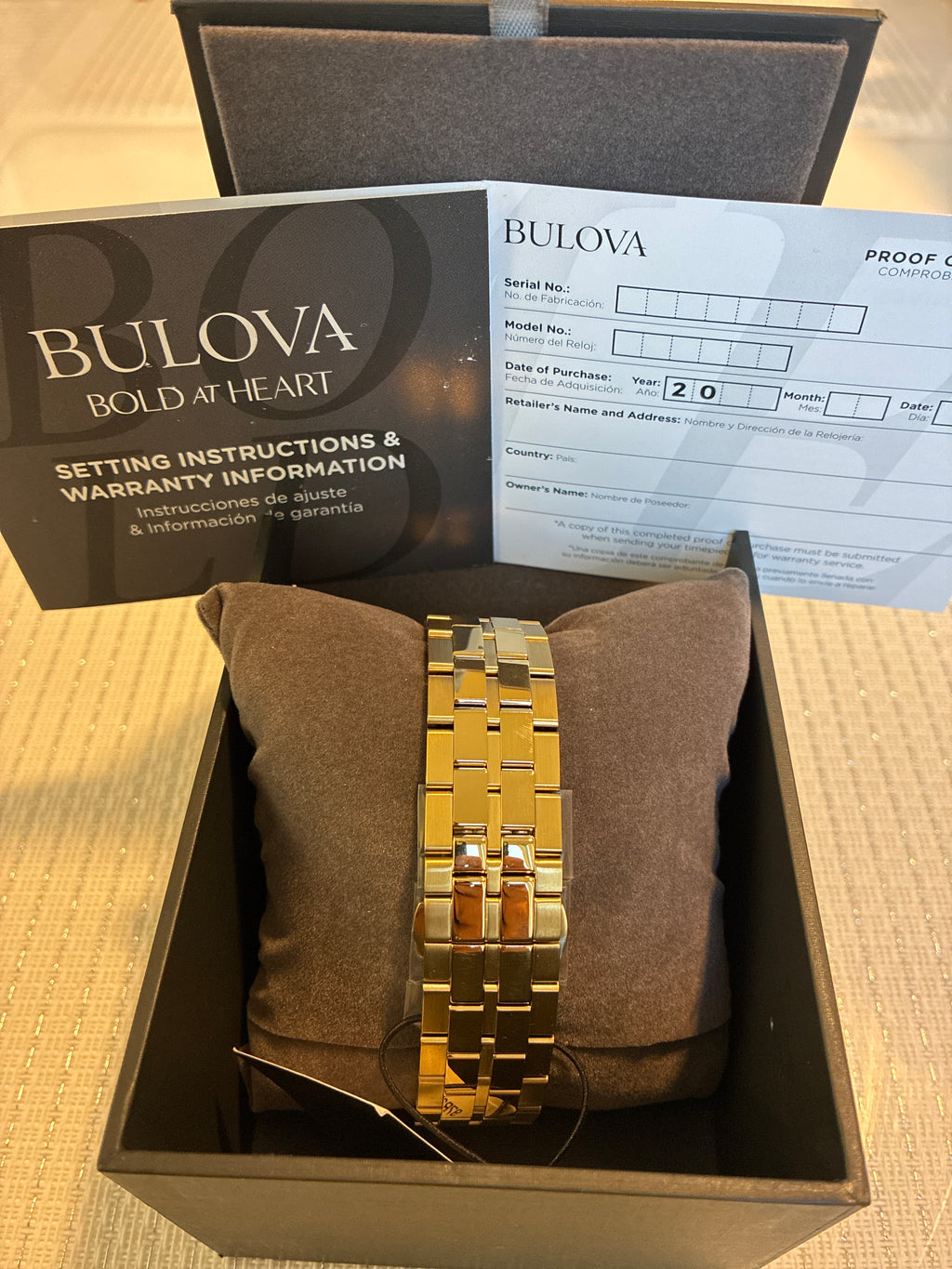 Bulova Men's Classic Chronograph Gold-Tone Stainless Steel Watch 97B217 - Champagne Dial