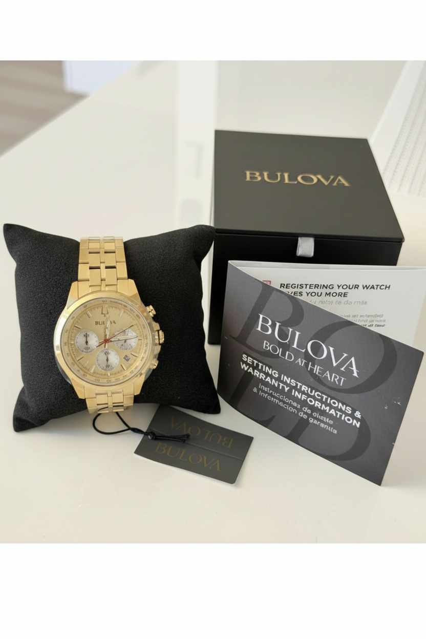 Bulova Men's Classic Chronograph Gold